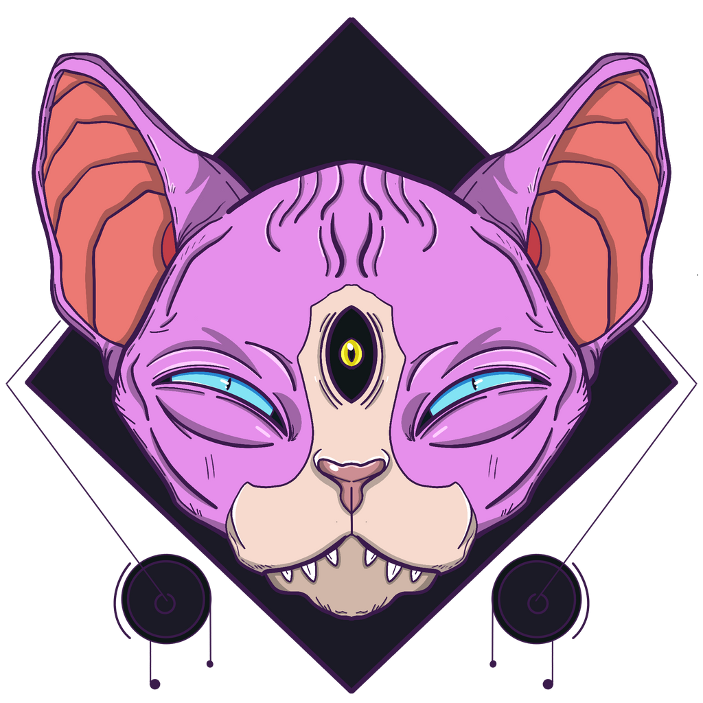 Awakened Cat Graphic Tee